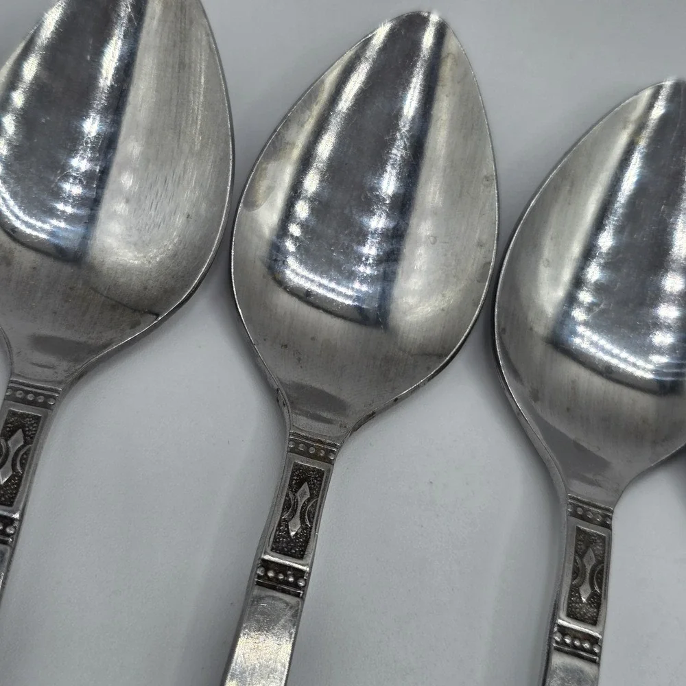 26 Piece Set Interpur CORTINA Stainless Dinner Japan Textured Flatware